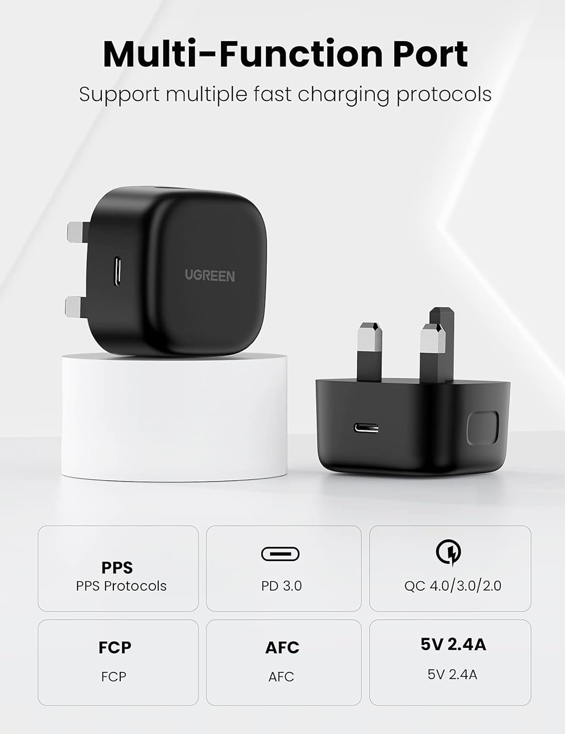 UGREEN 25W Fast Charger Set USB C