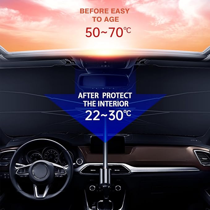 Car Windshield Sunshade Foldable Front Window Cover