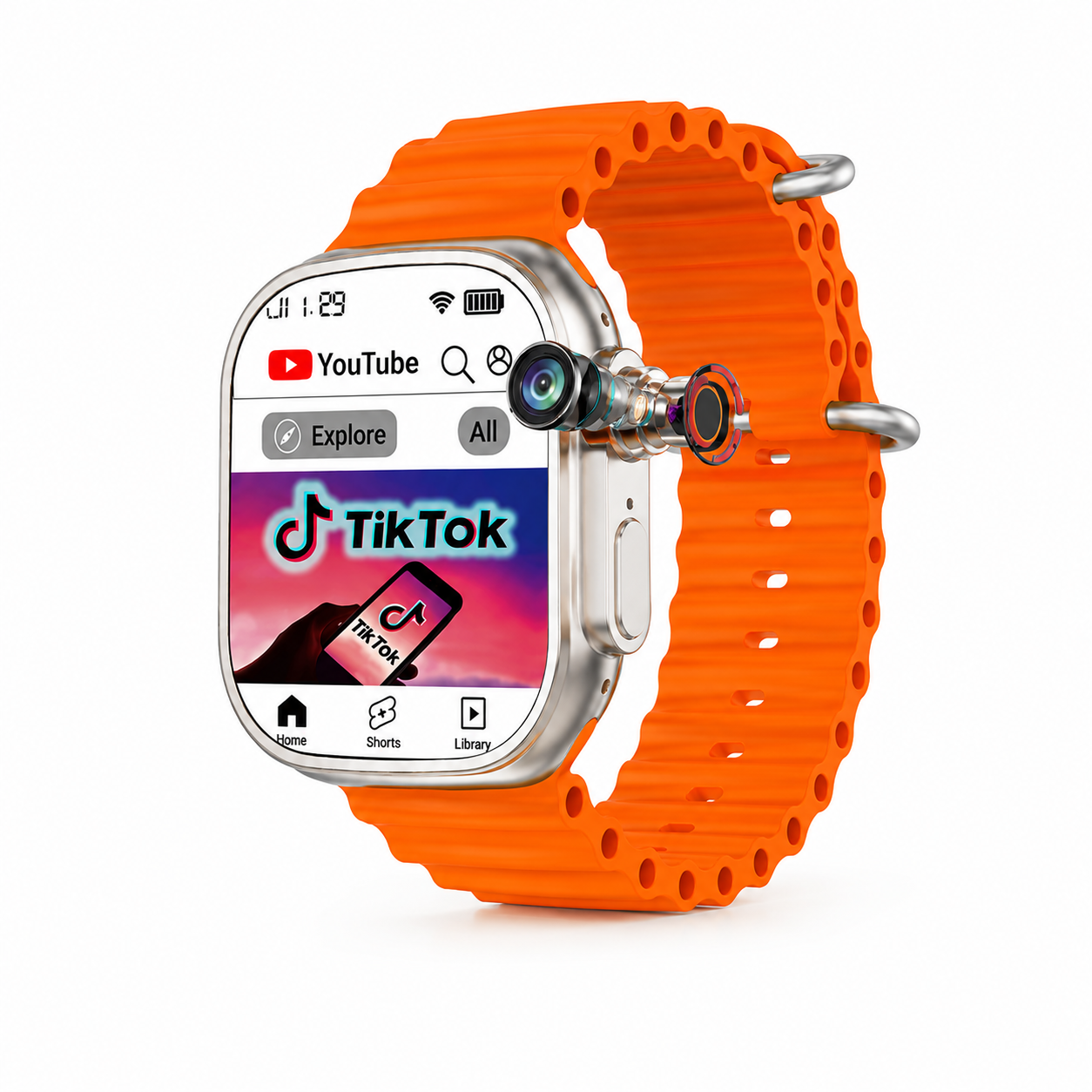 5G Smartwatch with SIM, Dual Straps, Super AMOLED Display, Android Apps & Play Store