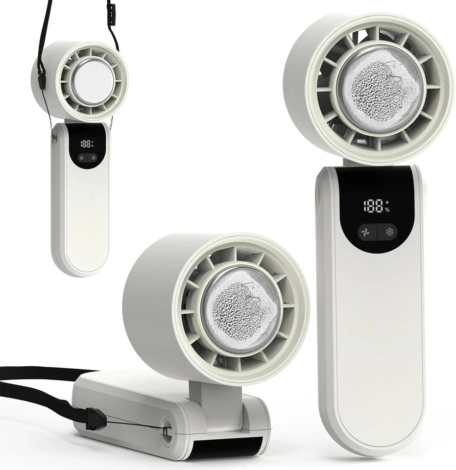 Mini Fan With Cooling Ice Wind
