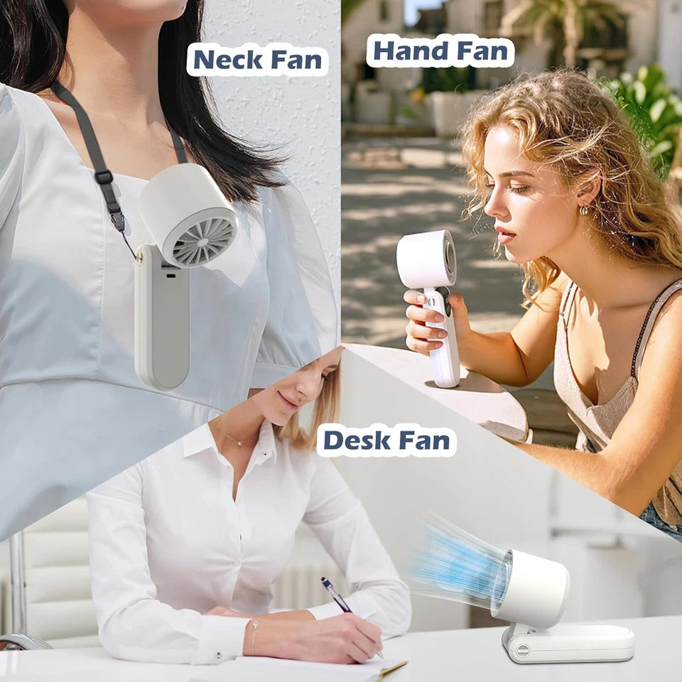 Mini Fan With Cooling Ice Wind