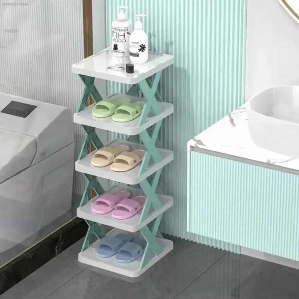 X-Shaped Shoe Rack