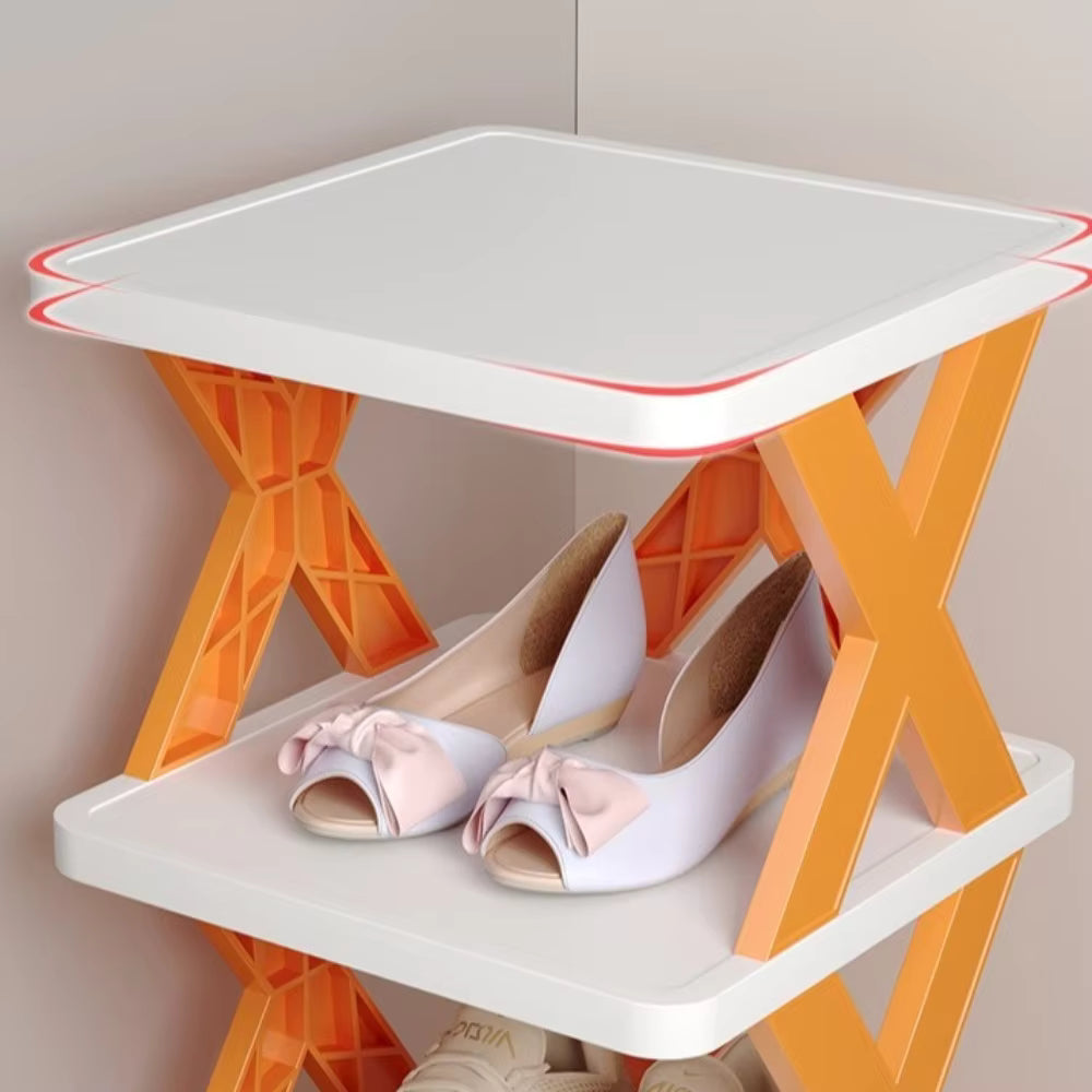 X-Shaped Shoe Rack