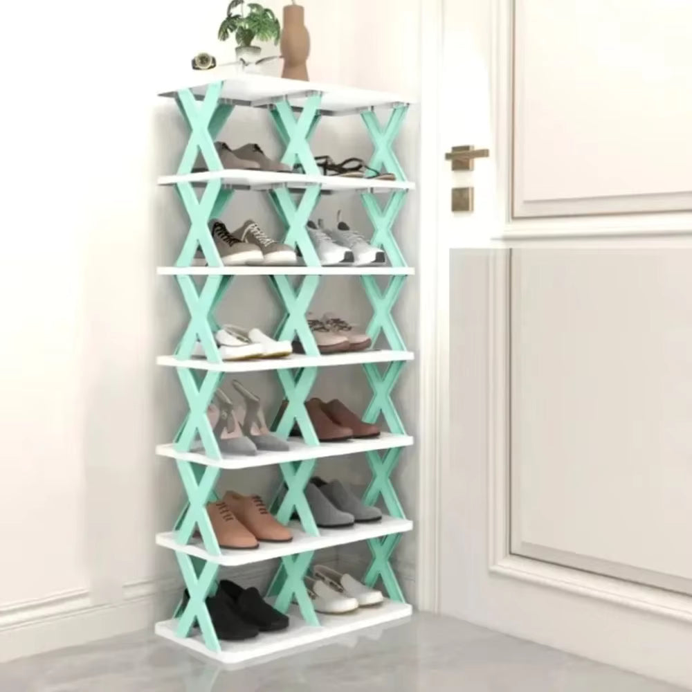 X-Shaped Shoe Rack