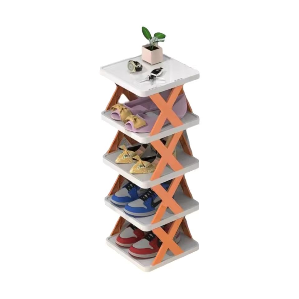 X-Shaped Shoe Rack