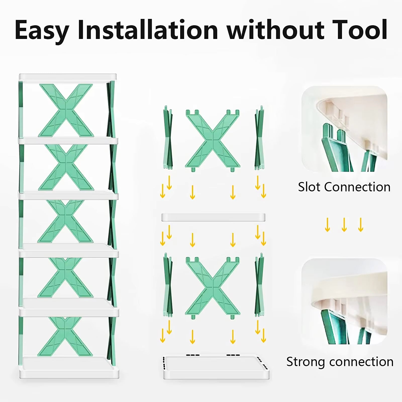X-Shaped Shoe Rack