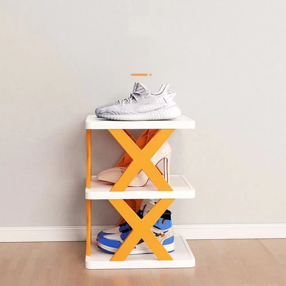 X-Shaped Shoe Rack